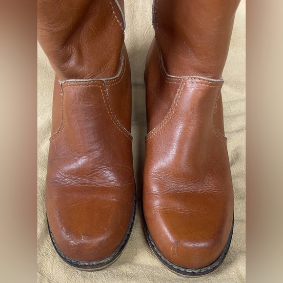 Vintage LL Bean X Blondo shearling lined mid calf leather campus boots - Picture 5 of 11